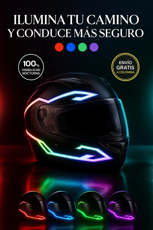 Tiras LED de Lujo para Casco con Efectos Dinámicos- BrightRide Vision Pro™