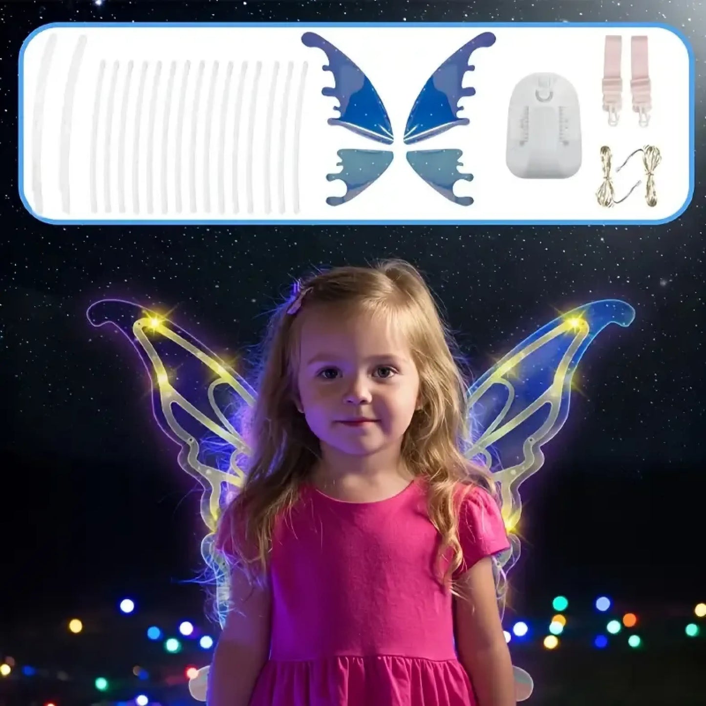 Alas de Hada Móviles con Luz LED y Música- MagicFly®