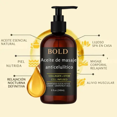 M3 Naturals®-Aceite reafirmante anticelulítico para mujeres